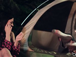 teen cockslut loves camping and outdoor nailing